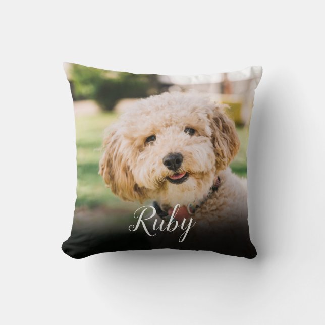 Your Favourite Pet Photo Throw Pillow (Front)