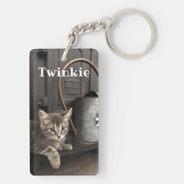 Your Favourite Pet's Photo -  Two Photos Keychain (Back)