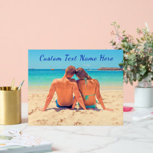 Your Favourite Photo Acrylic Sign with Custom Text