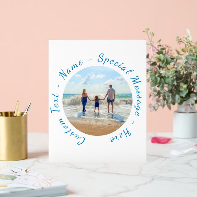 Your Favourite Photo and Custom Text Personalized Acrylic Sign (Wedding)