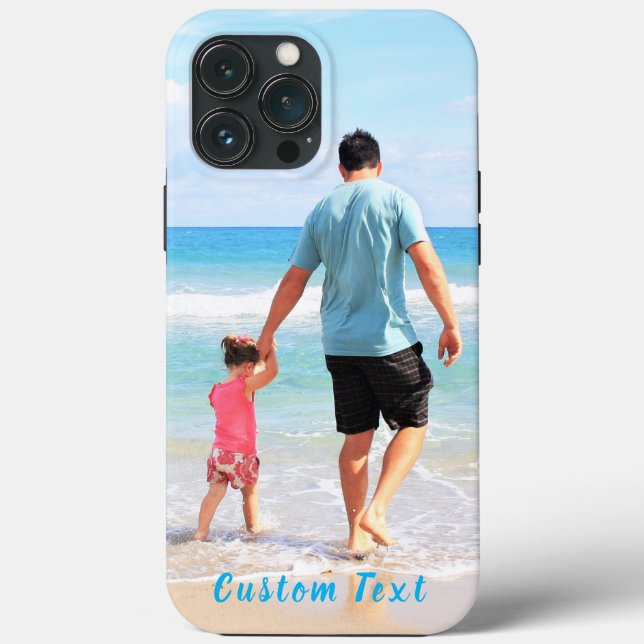 Your Favourite Photo iPhone Case with Custom Text (Back)