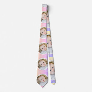 Your Favourite Photo Pastel Gradient Circle Frames Tie