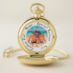 Your Favourite Photo Pocket Watch Gift Custom Text<br><div class="desc">Custom Photo and Text Pocket Watches - Your Own Design - Special - Personalized Mother / Child / Family / Friends or Personal Watch Gift - Add Your Photo and Text - Resize and move or remove and add elements - image / text with Customization tool. Choose / add your...</div>