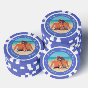 Your Favourite Photo Poker Chips with Custom Text