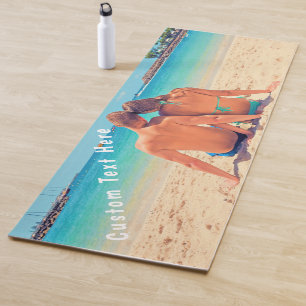 Your Favourite Photo Yoga Mat Gift with Custom Tex
