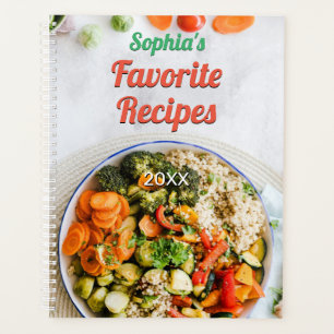 Your Favourite Recipes, DIY Name, Title & Year Planner