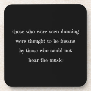 Your Favourite Saying Custom Quote Black Throw Pil Coaster