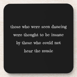 Your Favourite Saying Custom Quote Black Throw Pil Coaster