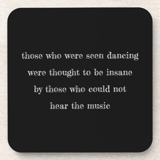 Your Favourite Saying Custom Quote Black Throw Pil Coaster (Front)