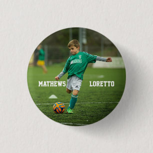 Your favourite Soccer Player name and Photo 1 Inch Round Button