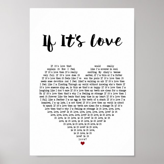 Your favourite song lyrics and music made into wal poster (Front)
