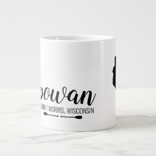 Your Favourite Wisconsin Lake With Canoe Paddles Large Coffee Mug