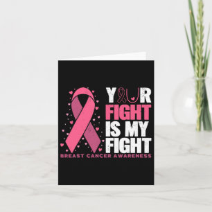 Your Fight My Fight Family Breast Cancer Awareness Card