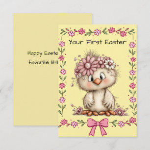 Your First Easter Flat Note Card