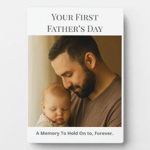 Your First Father’s Day – Custom Photo Card Plaque