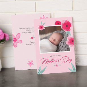 Your First Mother's Day Photo Flat Card