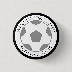 Your Football Club Name 1 Inch Round Button