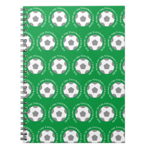 Your Football Team in Green Notebook