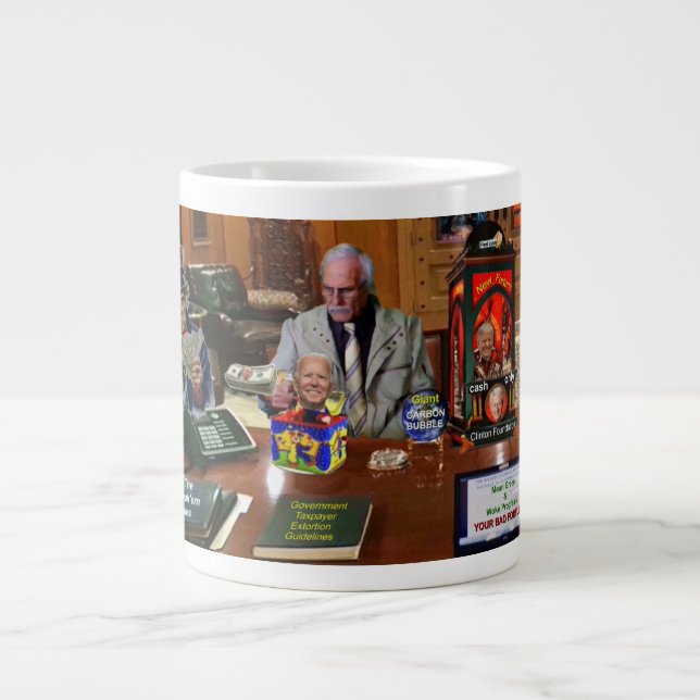 Your fortune after taxes large coffee mug (Front)