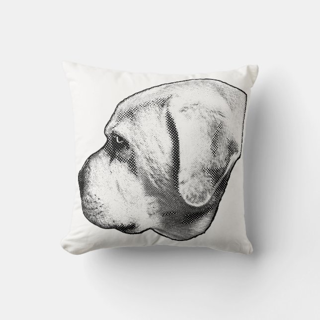 Your Friend on the Sofa Throw Pillow (Front)