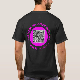 Your Funny QR Code T-Shirt Personalized Text