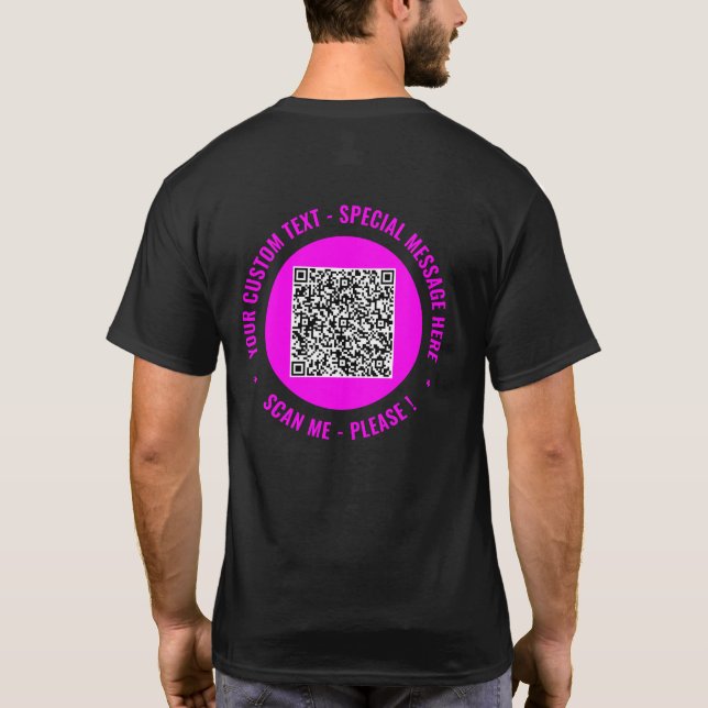 Your Funny QR Code T-Shirt Personalized Text (Dos)