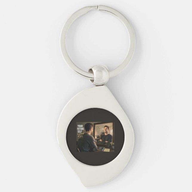 Your Future Self Is Proud of You Keychain (Front)
