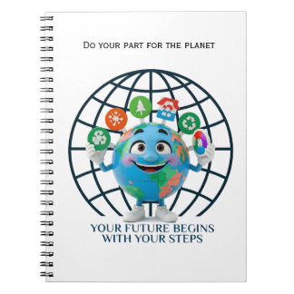 Your Future Your Steps Earth Day Sustainability Notebook