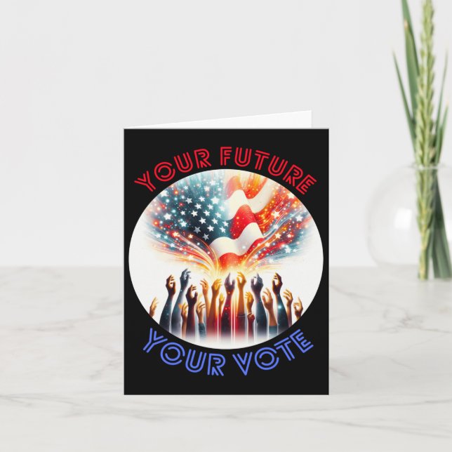 Your Future Your Vote S 2024 Sticker  Card (Front)