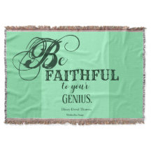 Your Genius - Henry David Thoreau Throw Blanket