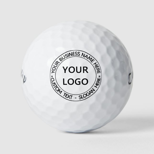 Your Golf Balls Logo Name Slogan Text Personalized (Front)
