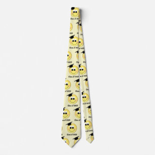 Your Grad Year Happy Face With Graduation Cap  Tie