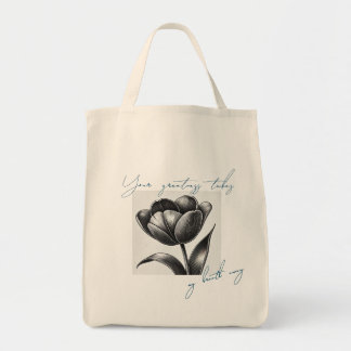 "Your Greatness - Inspirational Tulip Tote Bag"