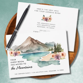 Your Guest Room Has Moved Mountains Moving Announcement