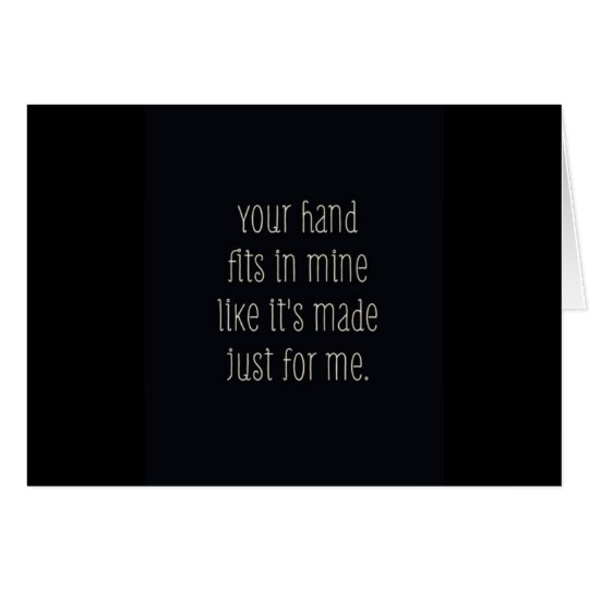 YOUR HAND IN MINE FOREVER BIRTHDAY CARD