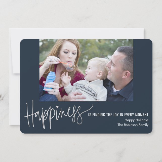 Your Happiness Holiday Photo Cards (Front)