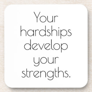 Your Hardships Hard Plastic Coaster