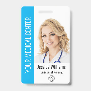 Your Health Care Company Logo Photo Badge