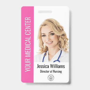Your Health Care Company Logo Photo Badge