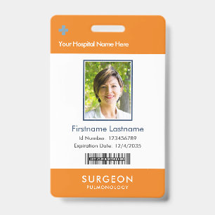 Your Health Care Company Logo Photo Clip Name Badge