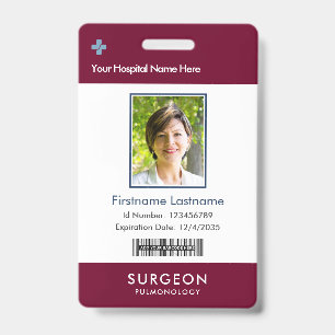 Your Health Care Company Logo Photo Clip Name Badge