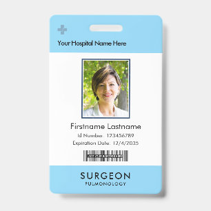 Your Health Care Company Logo  Photo Clip Name Badge