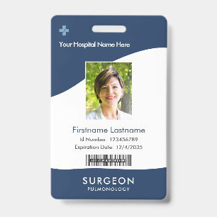 Your Health Care Company Logo Photo Clip Name Badge