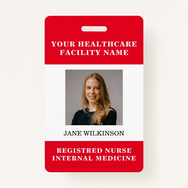 Your Health Care Company Photo Badge (Front)