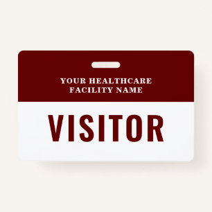 Your Health Care Company Photo Visitor Badge