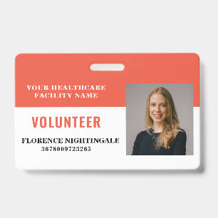 Your Health Care Company Photo Volunteer Badge