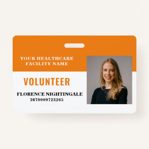 Your Health Care Company Photo Volunteer Badge