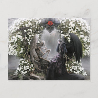 Your heart is beating me to death everyday postcard