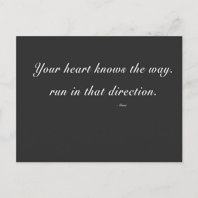 your heart knows collection postcard (Front)