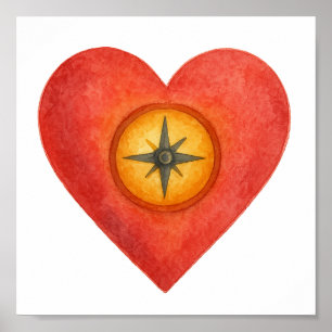 Your heart knows the right direction poster